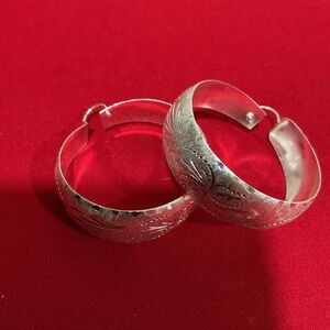 Elegant Silver Hoop Earrings